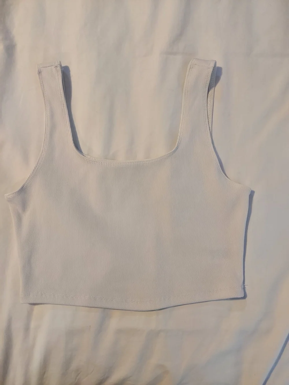 FP Movement Happiness Runs Square Neck Crop Tank - White - Picture 9 of 9